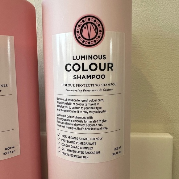 Maria Nila Luminous Colour Shampoo & Conditioner Set 33.8oz Bundle - Picture 2 of 6